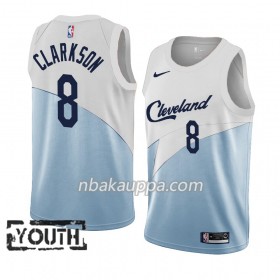 Cleveland Cavaliers Jordan Clarkson 8 2018-19 Nike Sininen Valkoinen Pelipaidat Swingman - Lasten